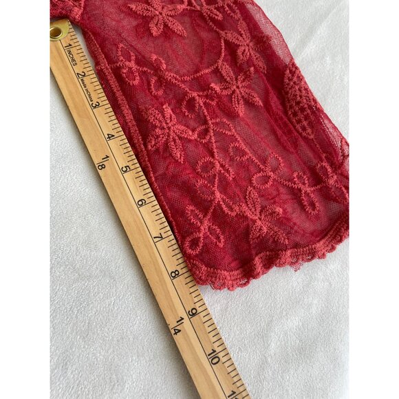 NWT Bohemia Lace Tunic/Dress Floral Embroidery Sheer V-Neckline Cottagecore BOHO - Picture 7 of 16